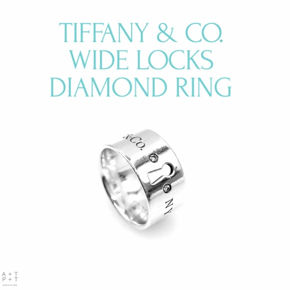 Tiffany & Co. Wide Locks Diamond Ring - Picture 1 of 6